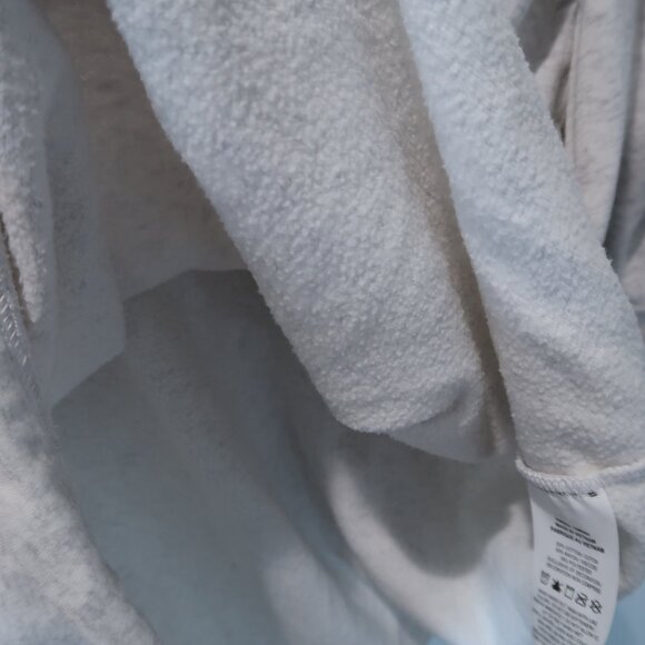 Nike Dress Womens Oversized Midi Hoodie Tunic Metallic Gold Gray White Top S - Picture 11 of 17